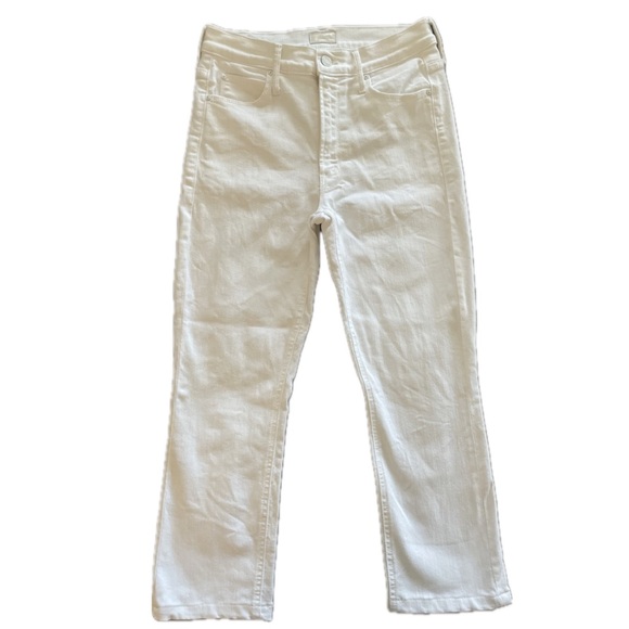 MOTHER Mid Rise Dazzler Ankle Jean, White sz 26 - Picture 2 of 9